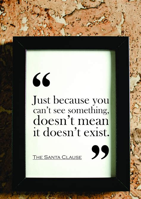 The Santa Clause Christmas Movie Quote Print. FREE DELIVERY. - Etsy