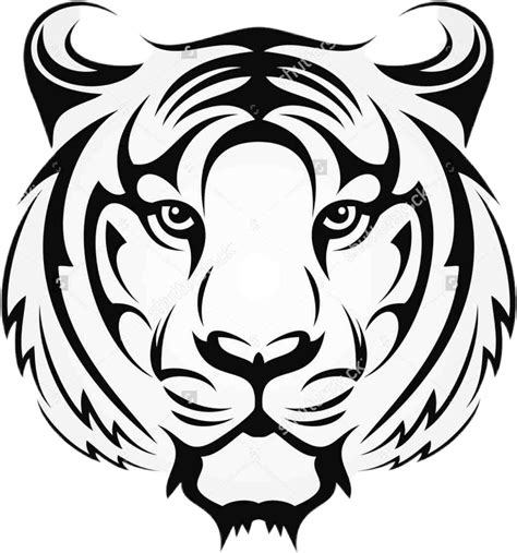 Tiger Sticker - Tiger Face Drawing (1024x1097) | Tiger face drawing ...