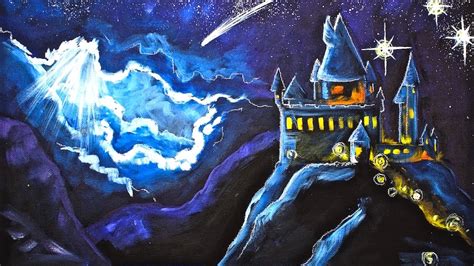 Hogwarts Castle Acrylic Painting on Canvas for Beginners Angelooney ...