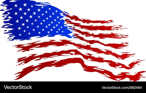 Usa flag grunge art Royalty Free Vector Image - VectorStock