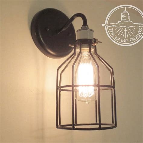 Industrial Wall Sconce - Etsy