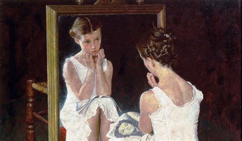 Girl At The Mirror Norman Rockwell