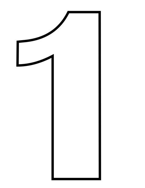 1 Number PNG Images Transparent Free Download