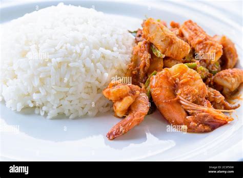 Spicy Thai food Stock Photo - Alamy