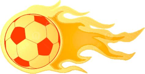 Soccer Ball On Fire Athletic Motion Decorative Vector, Athletic, Motion ...