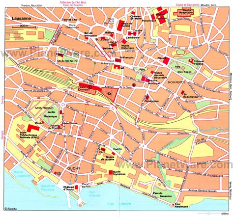 Lausanne Bus Map