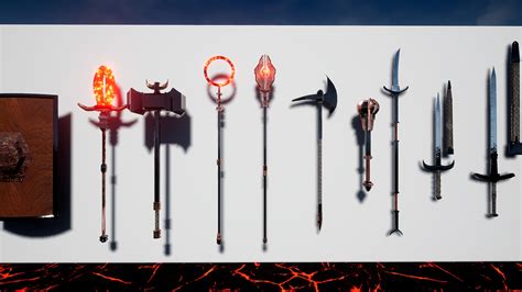 Fire Element Weapon Pack in Weapons - UE Marketplace