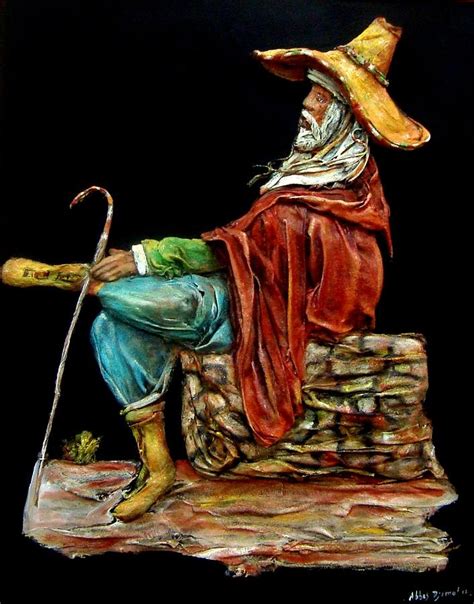 The Wise Old Man Painting by Abbas Djamat