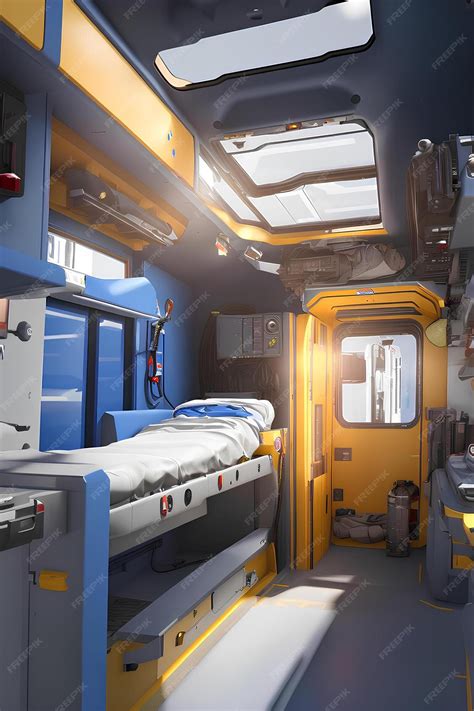 Premium AI Image | Design Interior View of an Ambulance