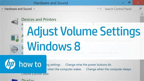 Adjusting the Volume Settings in Windows 8 - YouTube