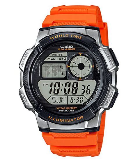 Casio Orange Digital Watch - Buy Casio Orange Digital Watch Online at ...