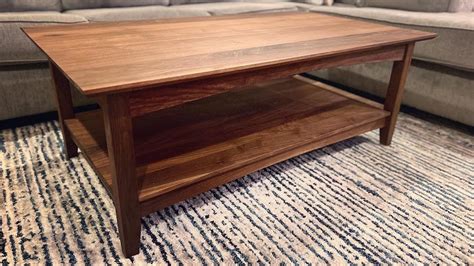 Building a Contemporary Walnut Coffee Table - YouTube