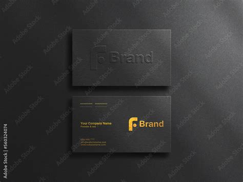 minimalist business card mockup Stock Illustration | Adobe Stock