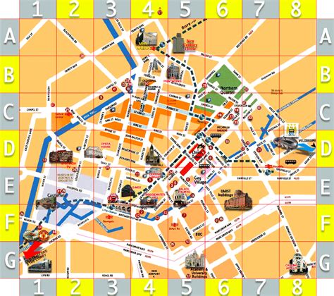 Map of Manchester city centre hotels