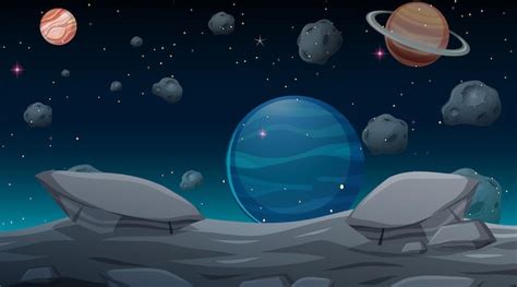 Free Vector | Outer space background wallpaper