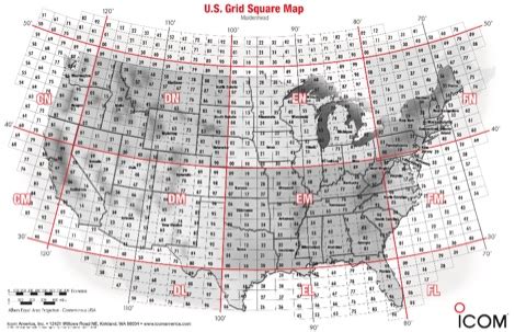 Grid Square Map Usa - Sasha Costanza