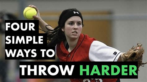 Four Simple Ways Softball Players Can Throw Harder — SNAP SOFTBALL