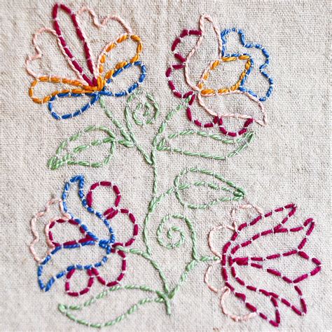 Embroidery Designs With Running Stitch | Embroidery Shops