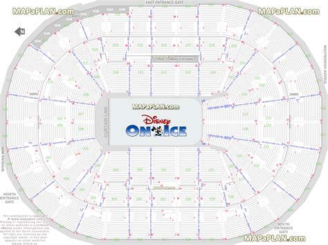 Moda Center (Rose Garden Arena) - Disney on Ice & Live - Printable ...