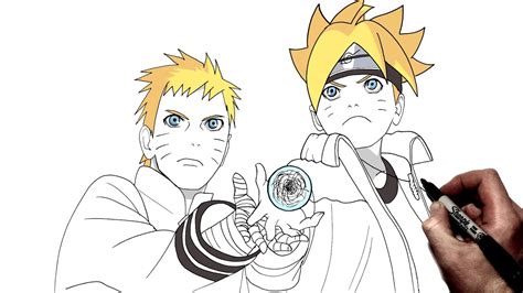 How To Draw Naruto & Boruto Rasengan | Step By Step | Boruto - YouTube