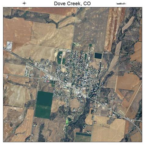 Aerial Photography Map of Dove Creek, CO Colorado