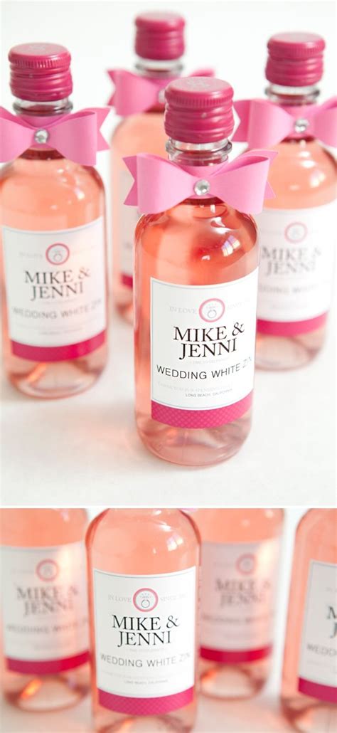 Learn how to make these chic wine bottle wedding favors! | Mini wine ...