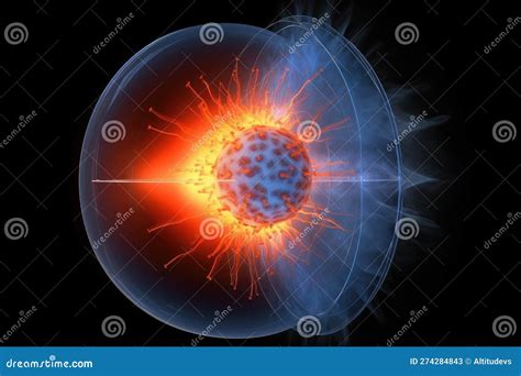 The Fusion of Hydrogen into Helium in the Core of a Star, Bringing it ...