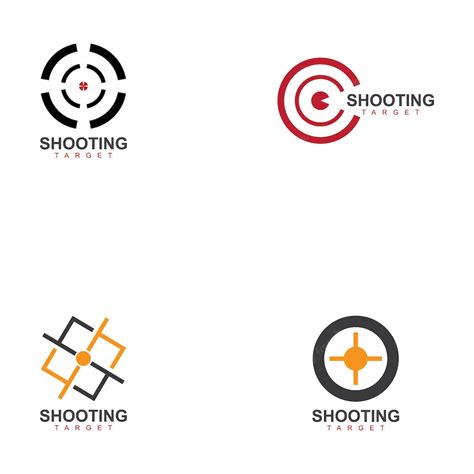 Premium Vector | Shooting target vector icon set illustration isolated ...