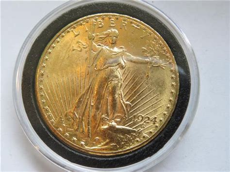 1924 Liberty 20 Dollar Double Eagle Gold US Coin | Us coins, Coins, 20 ...