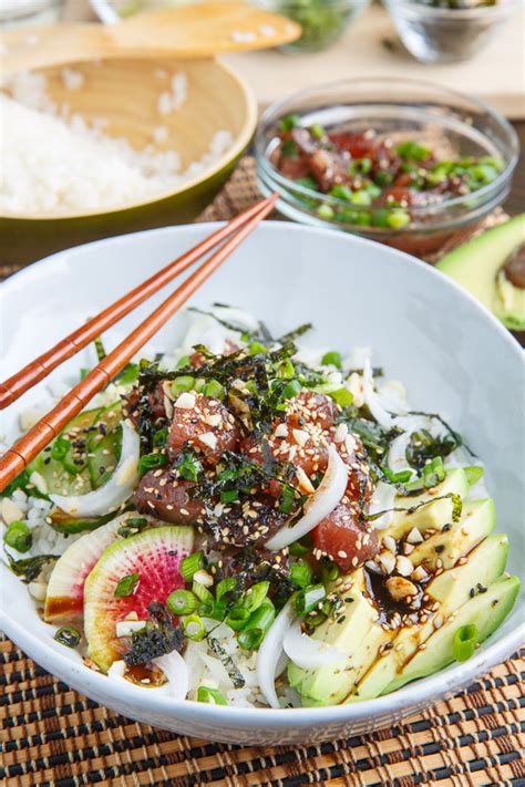 Ahi Tuna Poke Bowl Recipe on Closet Cooking