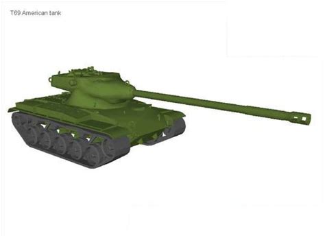 T69 American tank - 3D Model - 72397 - Model COPY - Default