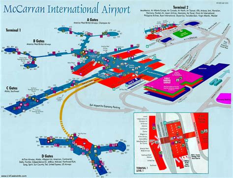 Map area Las Vegas airport Mccarran (Harry Reid)