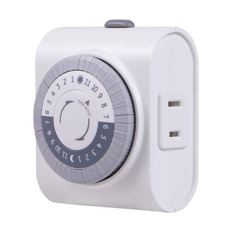 GE 24-Hour Plug-In Big Button Timer 15076 - The Home Depot