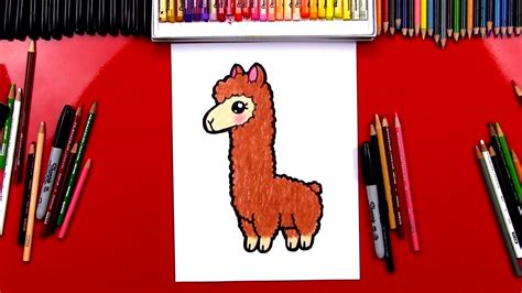 How To Draw A Cartoon Llama Step By Step Drawing Guide By Dawn | Images ...