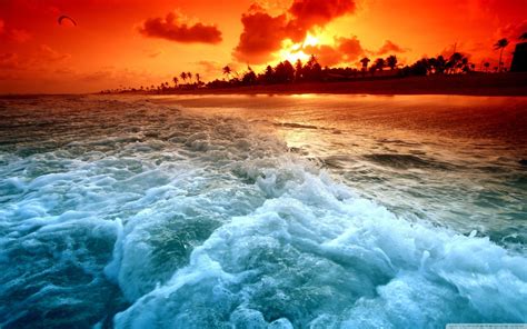 Beach Sunset 1080p Wallpapers Wallpaper Download - High Resolution 4K ...