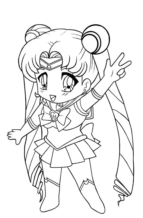 Sailor Moon Luna Coloring Pages - Coloring Home