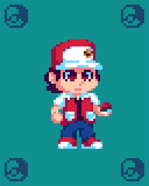 Pokemon trainer Red by TheAnderp40 on DeviantArt