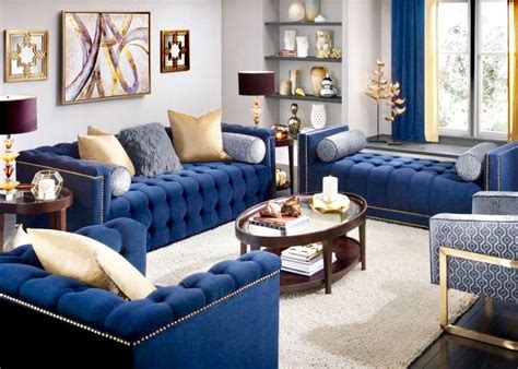 30+ Royal Blue Living Room Ideas - DECOOMO