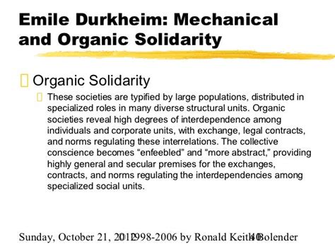 😊 Mechanical and organic solidarity by emile durkheim. Theory of ...