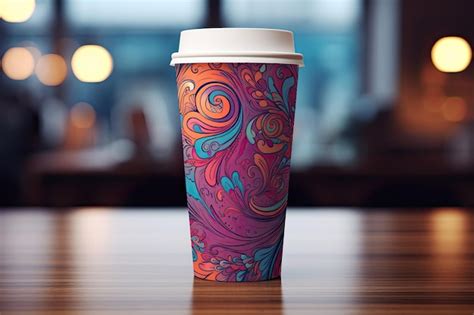 Premium AI Image | Design Take Away Paper Coffee Cup Mockup