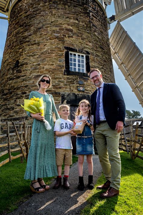 Charles Hanson officially opens windmill - Heage Windmill