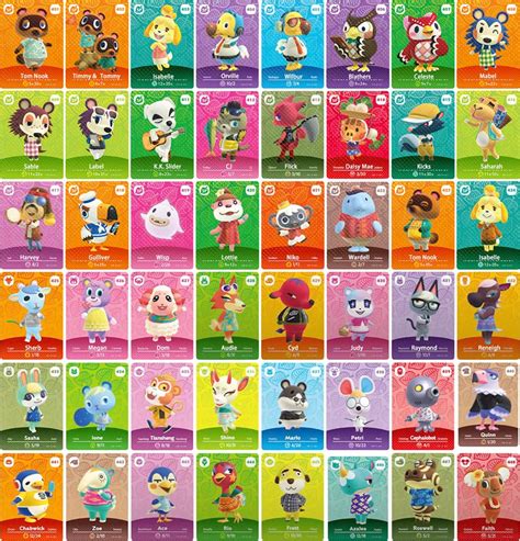 Buy 48 Pcs Series 5 ACNH NFC Tag Mini Game Rare Character Villager ...