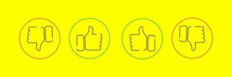 agree, disagree, hand emoji, finger gesture line art vector icon for ...