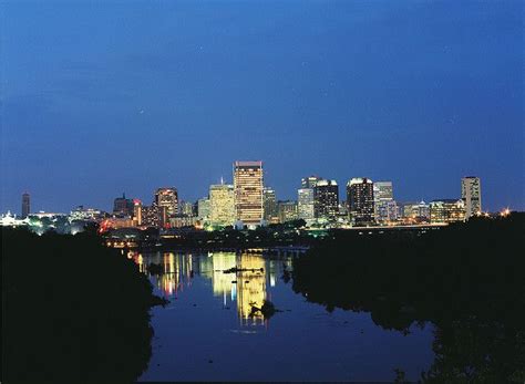 Downtown Richmond at night - Richmond, VA | Places to visit, Downtown ...