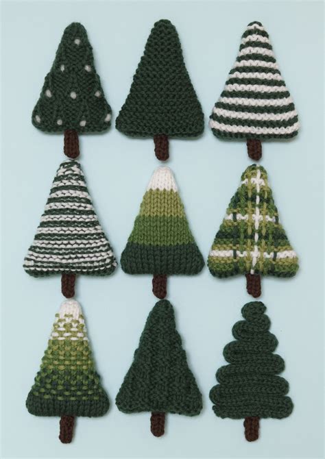 Christmas Trees 3 Knitting pattern by Squibblybups | Knitted christmas ...