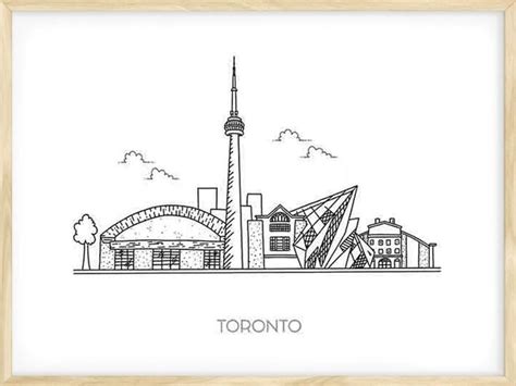 Toronto Skyline Drawing at PaintingValley.com | Explore collection of ...