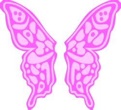 Pink Fairy Wings Clip Art