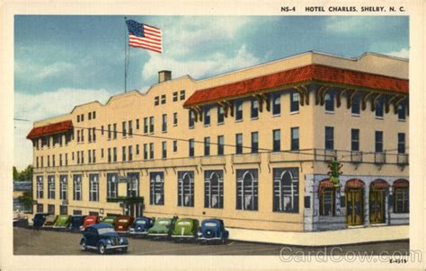 Hotel Charles Shelby, NC Postcard