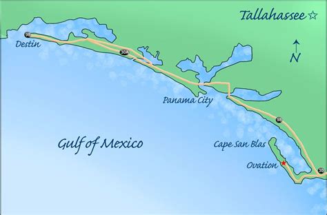 Cape San Blas Map | Ovation on Cape San Blas - Regional Map # ...