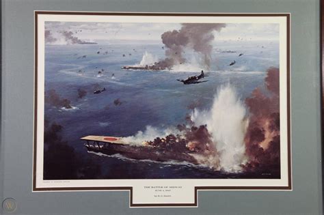 R.G. Smith - "The Battle of Midway" - Signed Print Illustration ...